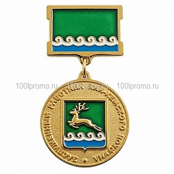Медаль Заслуженный работник  ПИЙ ХЕМСКОГО района - уменьшенное фото